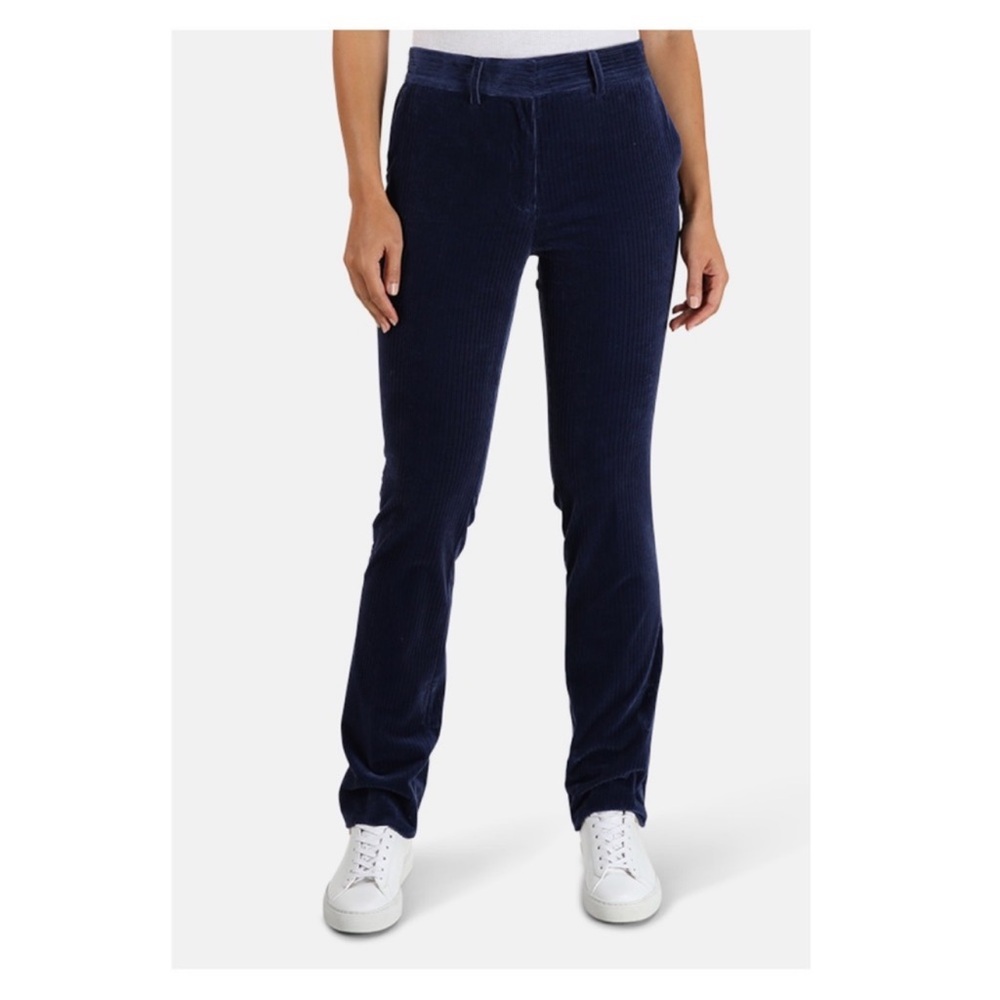 New! FRAME Denim Perfect Trouser Velvet Corduroy Straight Pants